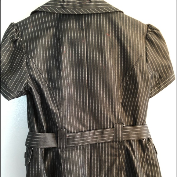 BCX Black Pinstripe Short Sleeve Suit - Picture 5 of 8